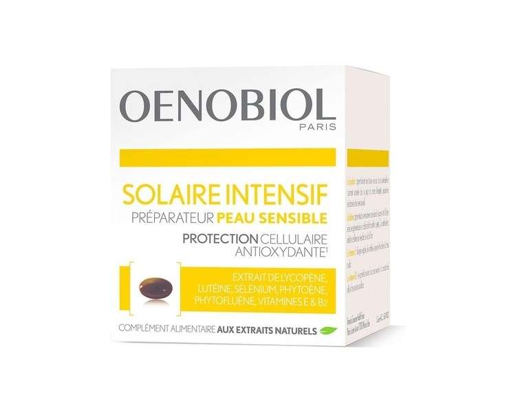 Oenobiol Solar Intensive Skin Preparation for Sensitive Skin 30 Capsules