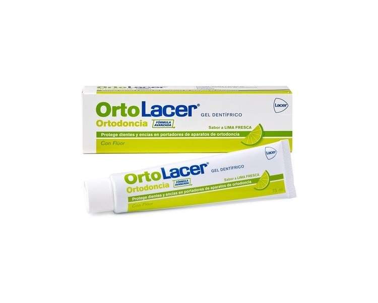 ORTOLACER Fresh Lime Toothpaste Gel 75M 100ml