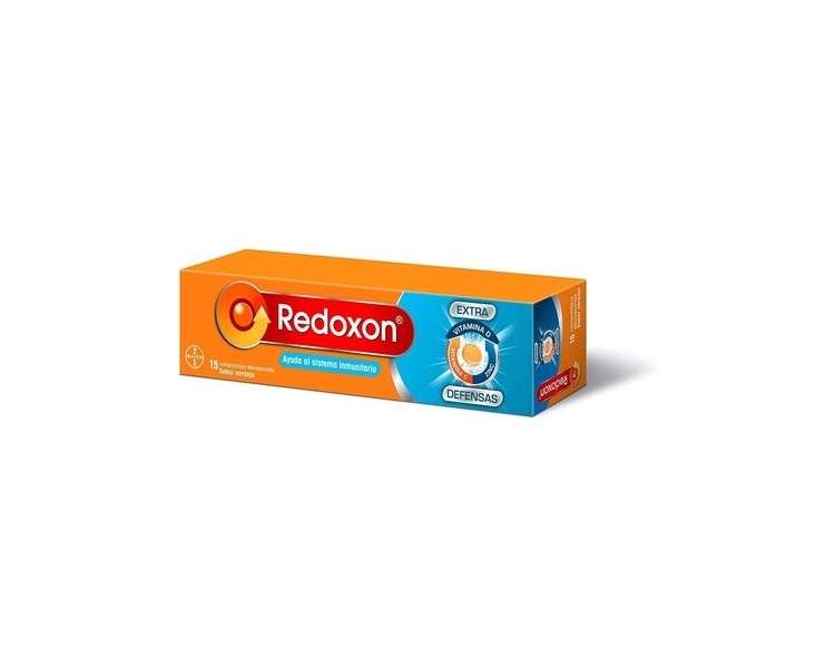 Redoxon Vitamin Double Ac. 15 Effervescent Orange Tablets