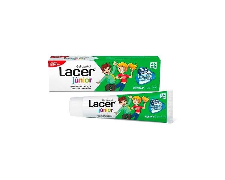 Lacer Junior Mint Gel Dental 75ml
