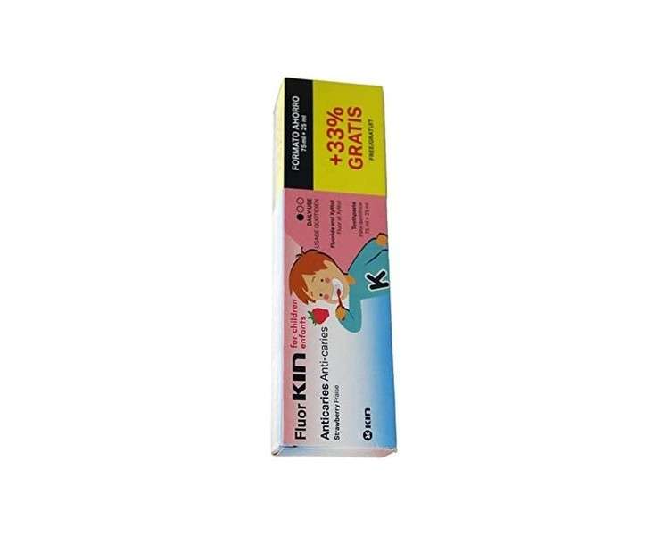 Fluor Kin Strawberry Toothpaste 75+25ml