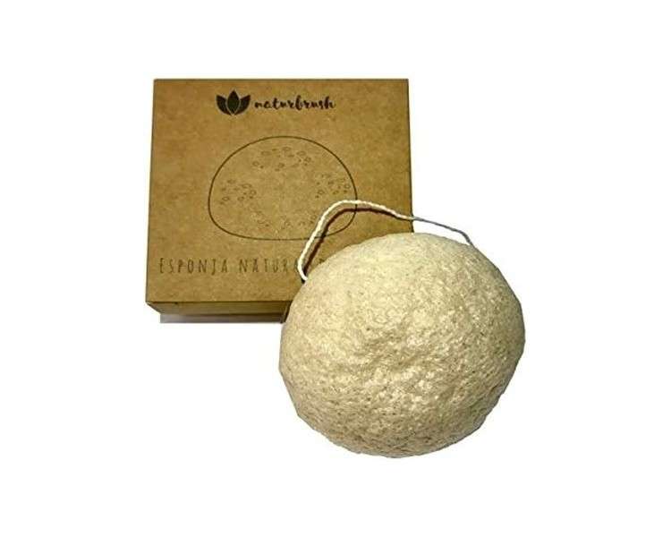 Naturbrush Konjac Sponge Large 7.5cm 100% Natural Root Fiber