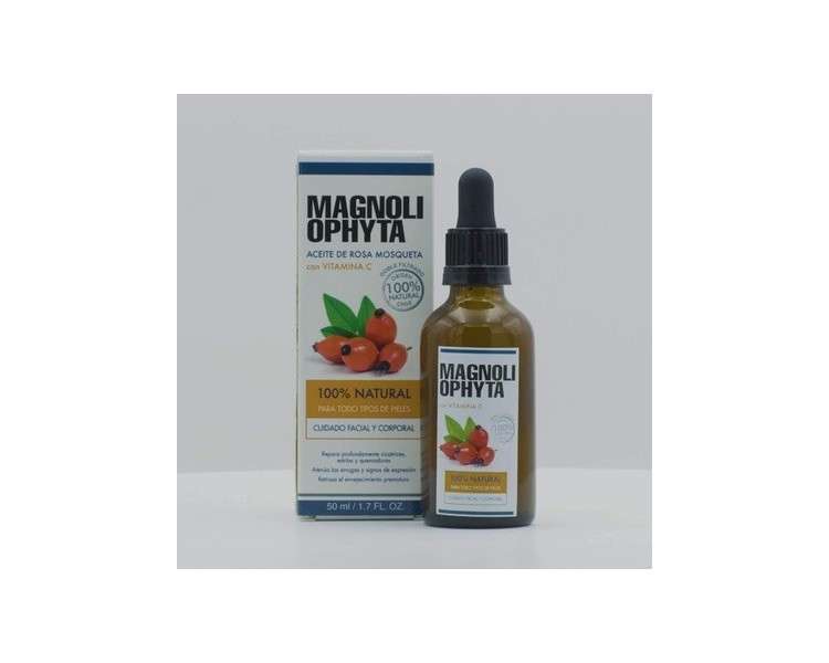 Magnoliophyta Rosehip Oil and Vitamin C Facial and Body Oil 50ml