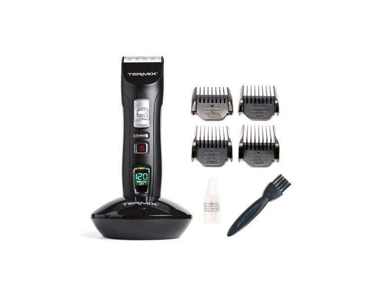 Termix Power Cut Cordless Hair Clipper with Three Sets of Adjustable Blades and 3 Extra Cutting Lengths - 120 Minute Battery Life