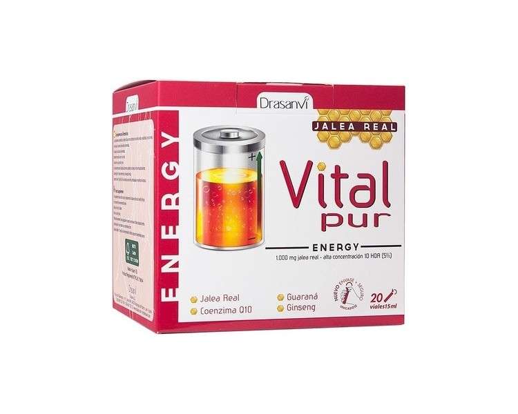 VitalPUR ENERGY ROYAL JELLY 15ml x 20 DRASANVI