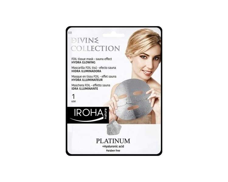 Iroha Nature Hydra Glowing FOIL Sheet Mask Platinum