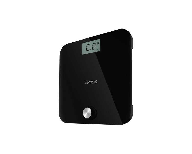 Cecotec Surface Precision EcoPower 10000 - Personal Scale with High-Security Tempered Glass Surface and Precision Sensors - Black