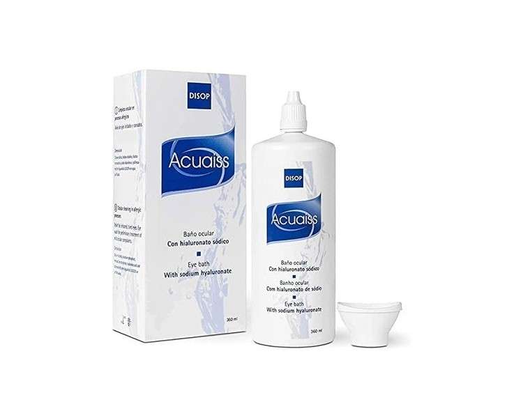 Acuaiss Eye Bath with Hyaluronic Acid Eye Wash 360ml