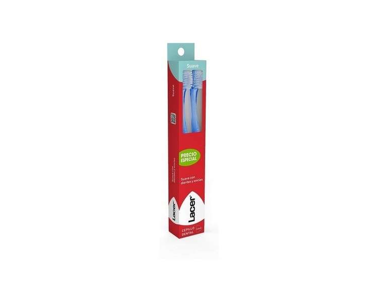 Duplo Soft Lacer Toothbrush 2 Units + Travel Brush Gift