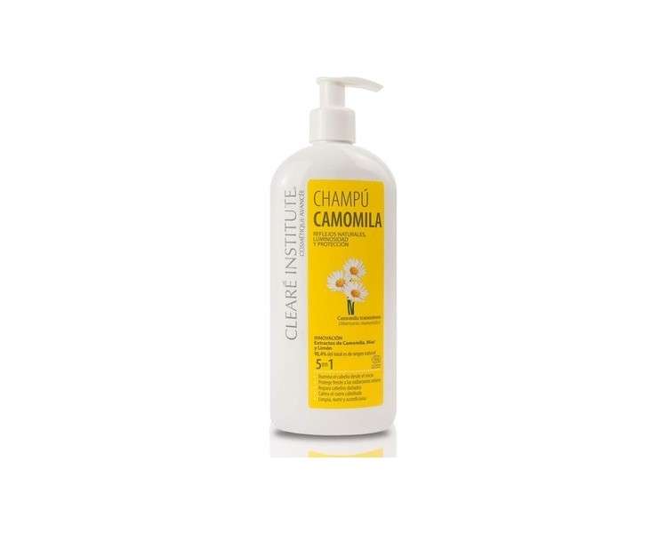 Clearé Institute Chamomile Shampoo Cleanses, Nourishes, and Moisturizes with Golden Highlights and Radiance 98% Natural England - Paraben, Silicone, and Sulfate Free SLS - For the Whole Family