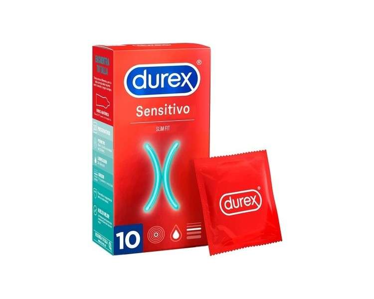 Durex Sensitivo Slim Fit Condoms 10 Pieces