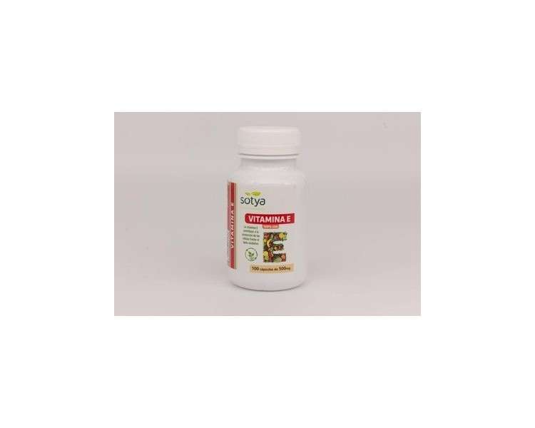 Natural vitamin E 100 capsules of 500mg Sotya