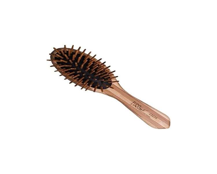 Eurostil Bamboo Oval Brush Small 110g