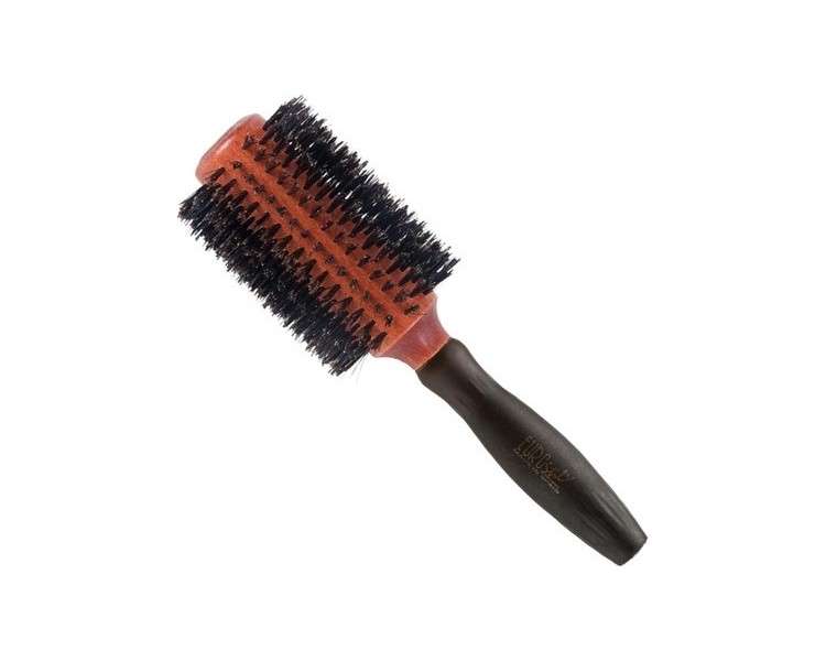 Eurostil Circular Boar Bristle Brush with Rubber Handle 38mm