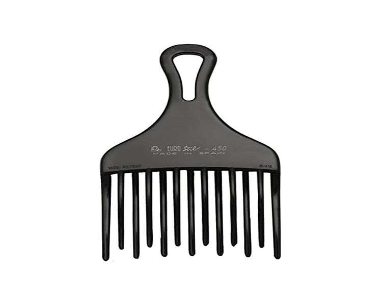 Eurostil Professional Teasing Comb with Large Double Prong 1 Unit