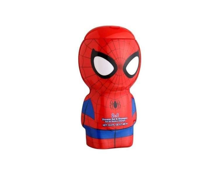 Spiderman Shower Gel & Shampoo 3D Figure with Great Fragrance for Kids and Adults 400ml