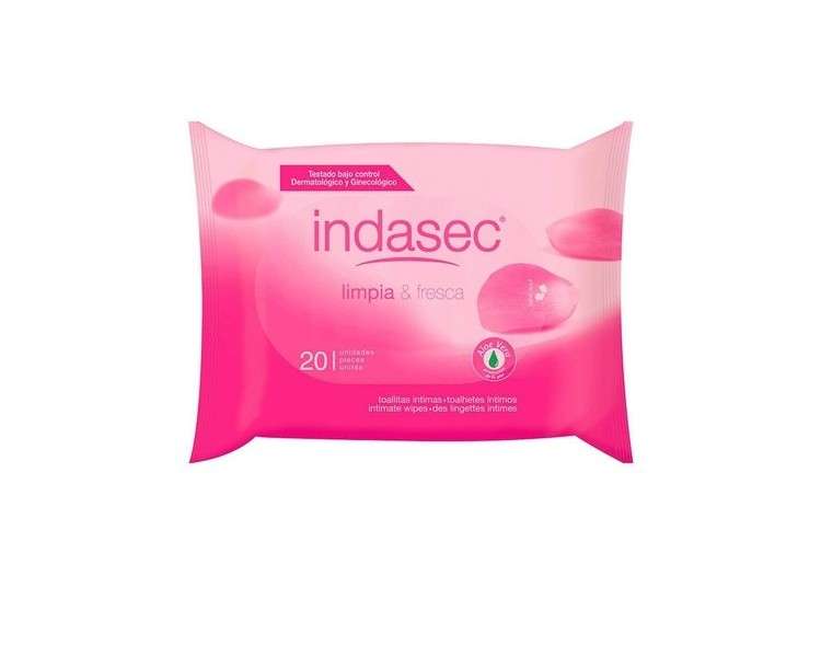 Indasec Intimate Towels 20 Units