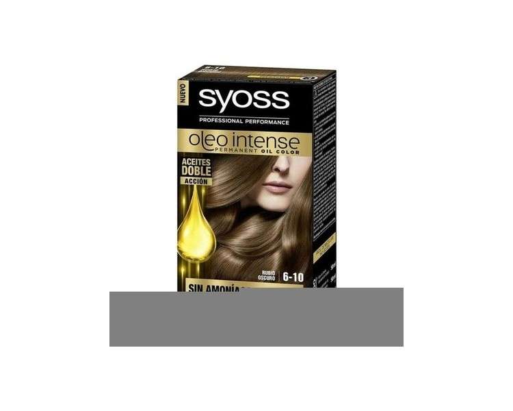 Syoss Oleo Intense Permanent Hair Color 6-10 Dark Blonde 50ml