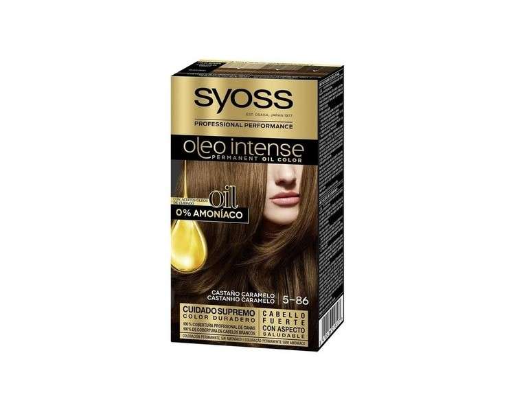 Syoss Oleo Intense  5-86 Chestnut Hair Color 50ml Caramel Brown