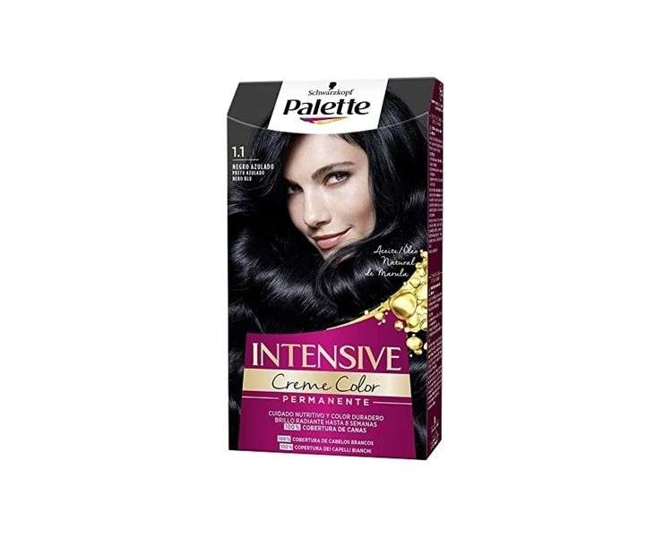 Schwarzkopf Palette Intense Color Cream 1.1 Blue Black Tone