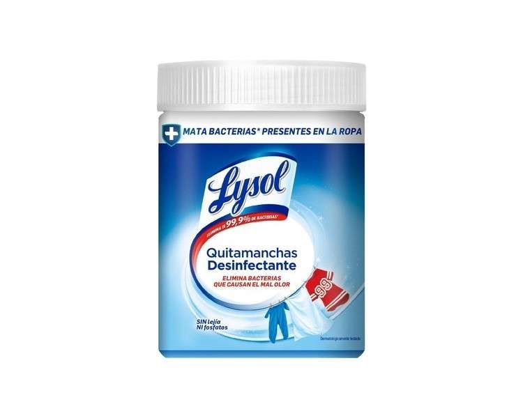 Reckitt Benckiser Lysol Disinfectant and Stain Remover for White and Coloured Clothing 450g 55ml