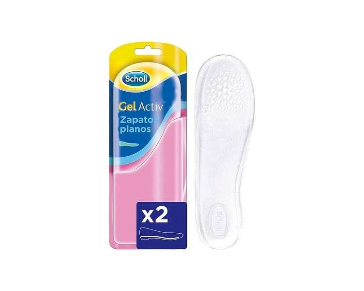 Scholl GelActiv Insoles For Flat Shoes Size 35-40.5