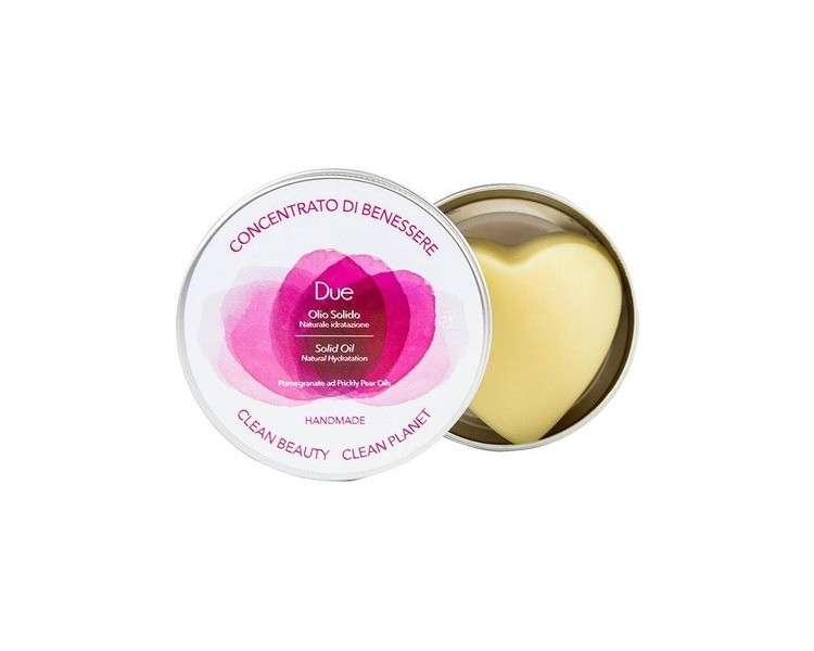 Biocosmé DUE Solid Oil in Heart Shape with Pomegranate and Ficodindia Oils 80g