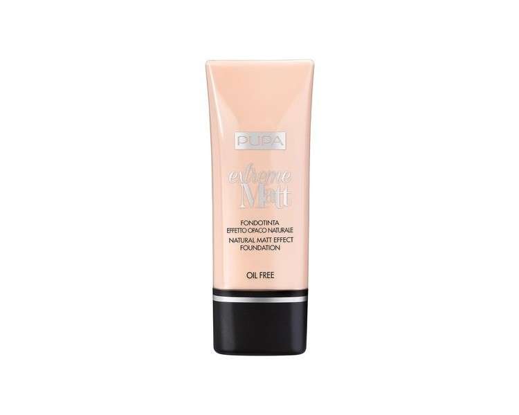 Pupa Extreme Matt Natural Matte Effect Makeup Foundation Sand - 30g