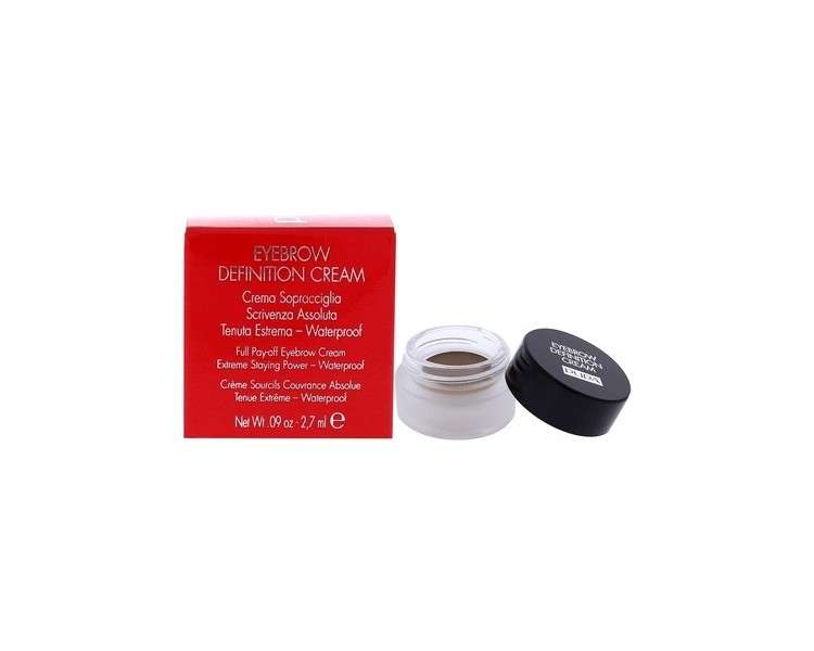 PUPA Milano Eyebrow Definition Cream 001 Ash 0.09 Oz