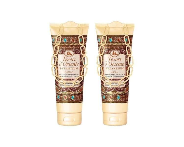 Tesori d'Oriente Byzantium Aromatic Shower Cream with Black Rose and Labdanum 8.45 Fluid Ounce (250ml)