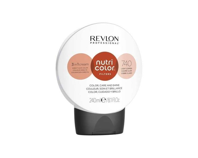 Revlon Nutri Color Filters Semi Permanent Hair Colour Conditioner 740 Light Copper 240ml