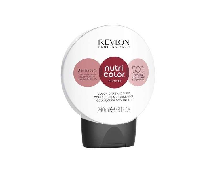 Revlon Professional Nutri Color Filters Bright Semi-Permanent Direct Hair Dye 500 Purple Red 240ml