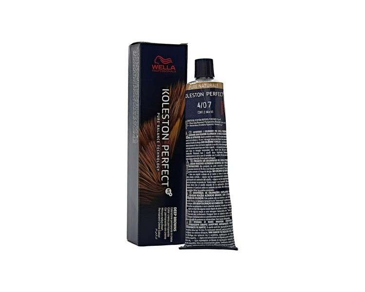 Wella Koleston Perfect Me+ 4/07 Medium Brown Natural Brown 60ml