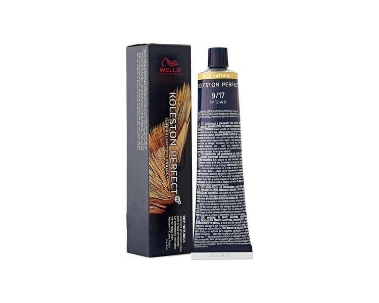 Wella Koleston Perfect Me+ Rich Naturals 9/17 Very Light Blonde Ash Brown 60ml