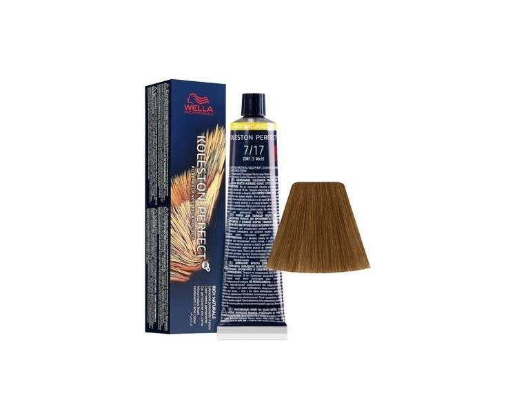 Wella Koleston Perfect ME+ Rich Naturals 7/17 Blonde Middle Ash Brown 60ml