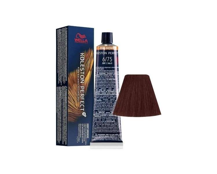 Wella Koleston Perfect ME+ Deep Browns 6/75 Blonde Dark Brown Mahogany 60ml