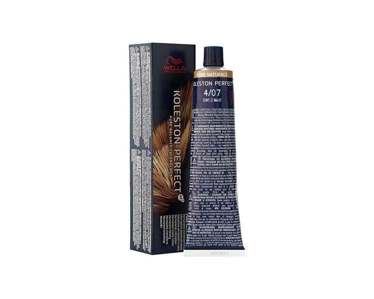 Wella Koleston Perfect ME 4/07 Hair Color Medium Natural Brown 60ml