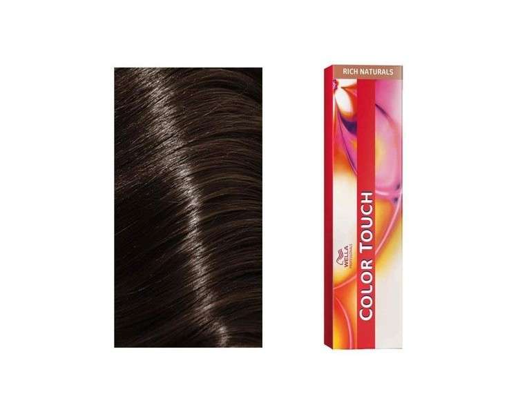 Wella Color Touch 4/0 Medium Brown Hair Color 60ml