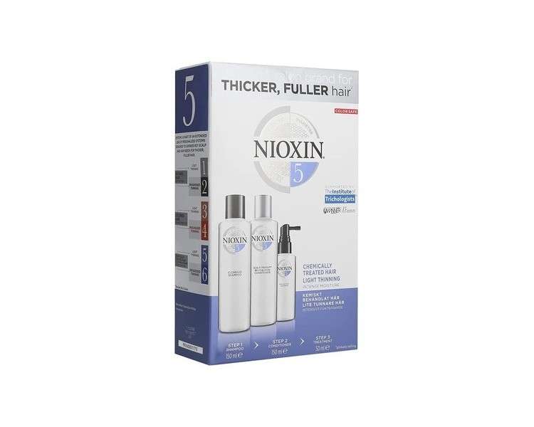 Nioxin Trial Kit System 5 Shampoo 150ml Conditioner 150ml Treatment 50ml - Discontinued Version