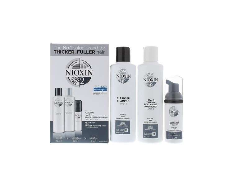 Nioxin System 2 Starter Kit Shampoo, Conditioner & Treatment