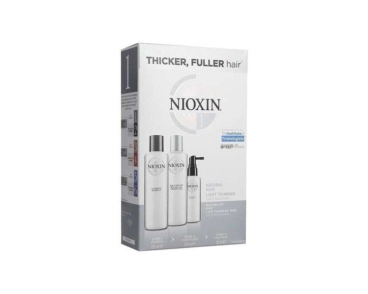 Nioxin System 1 Starter Kit Shampoo, Conditioner & Treatment