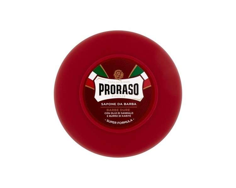 PRORASO Shaving Soap in Red Bowl 150ml