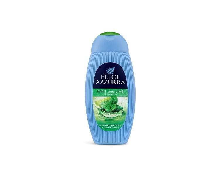 Felce Azzurra Mint and Lime Refreshing Essence Shower Gel with Musk, Jasmine Petals and Orchids 13.5oz