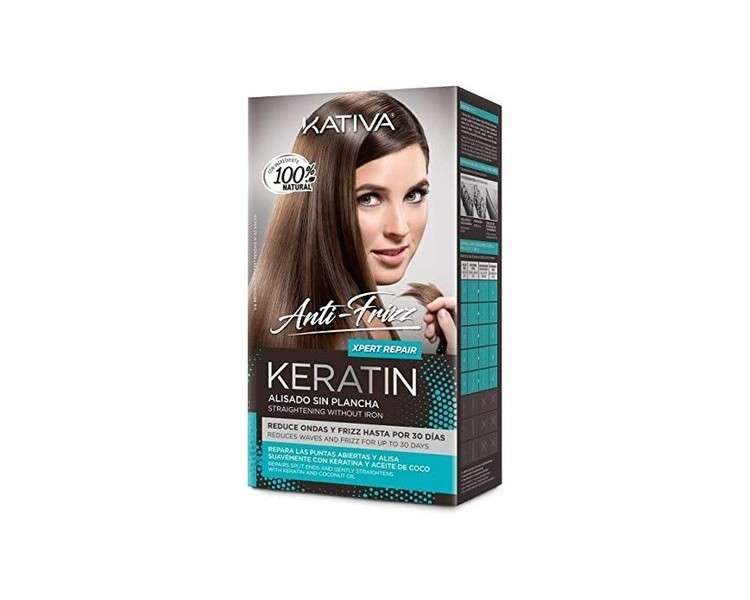 Kativa Keratin Anti-Frizz Straightening Without Iron Repairs Ends 30 Days Fair