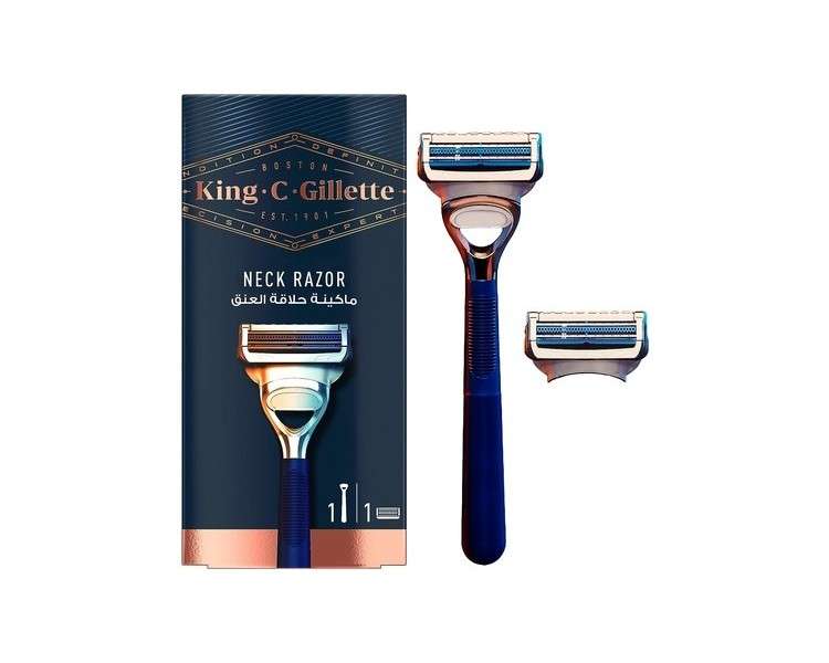 King C. Gillette Neck Men's Razor with Precision Trimmer 1 Count