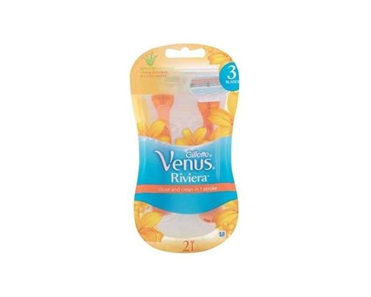 Gillette Venus Riviera Disposable Razor 2 Pcs