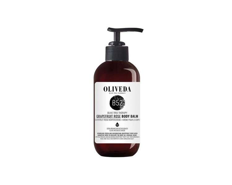 Oliveda B52 Grapefruit Rose Body Balm with Olive Oil and Vitamin E 250ml