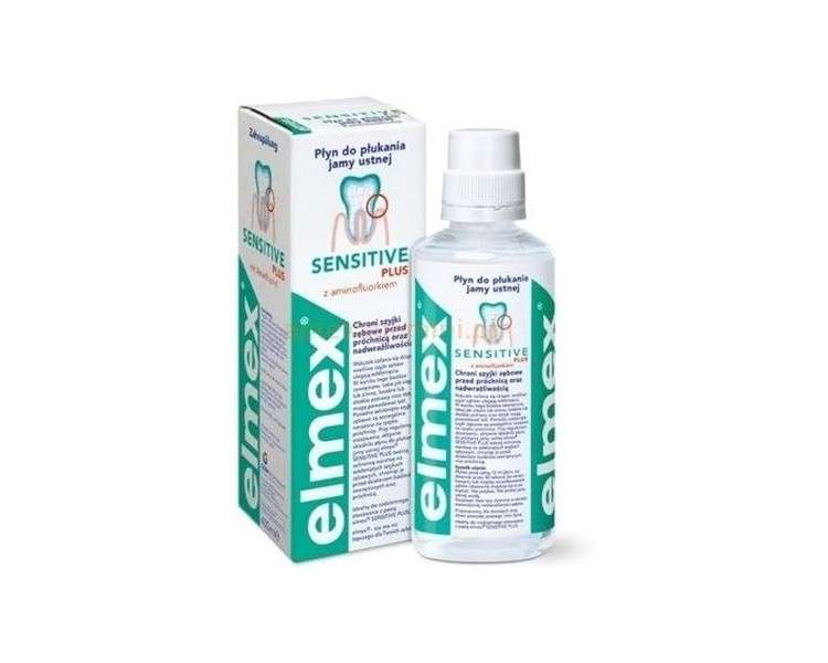 Elmex Sensitive Plus Mouthwash for Additional Cervical Protection 400ml