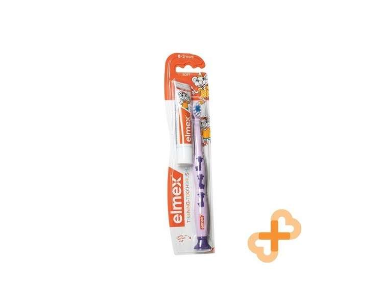 Elmex Training Toothbrush for 0-3 Year Old Children Soft Bristles