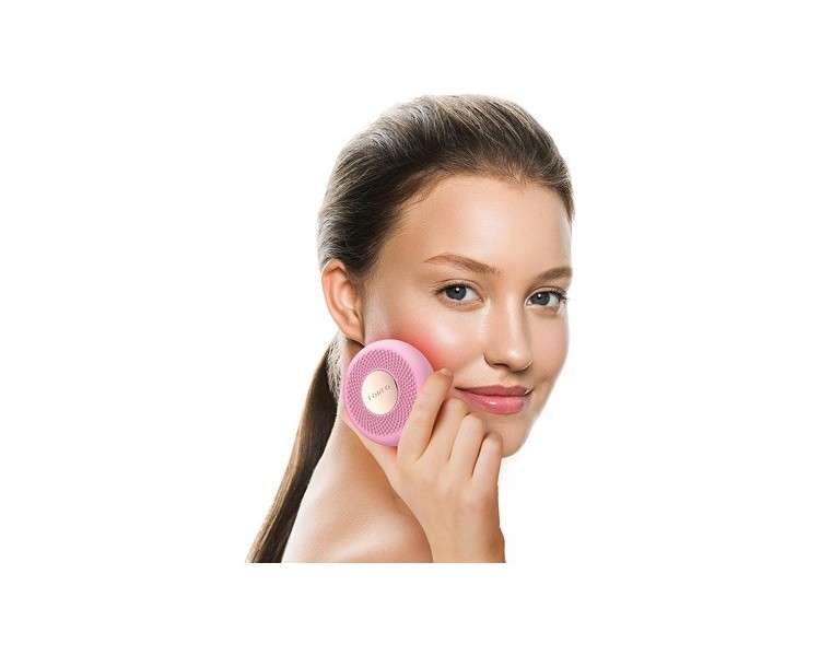Foreo UFO Mini Full Facial LED Mask Treatment Red Light Therapy Face Masks Beauty Treatment Korean Skincare Thermotherapy Face Massager Moisturizer Increased Skin Care Absorption Pearl Pink